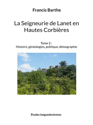 cover image of La Seigneurie de Lanet en Hautes Corbières